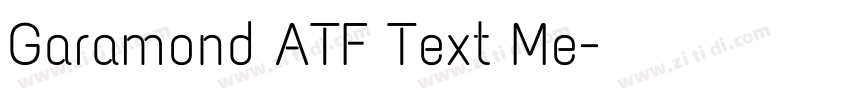 Garamond ATF Text Me字体转换